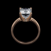 3.18 Ct. Gemstone Ring, 14K Rose Gold 3