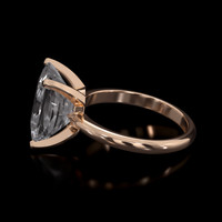 4.74 Ct. Gemstone Ring, 14K Rose Gold 4