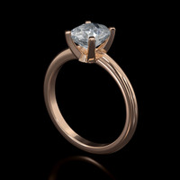 1.18 Ct. Gemstone Ring, 14K Rose Gold 2