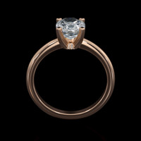 1.18 Ct. Gemstone Ring, 14K Rose Gold 3