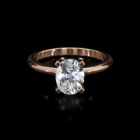 1.40 Ct. Gemstone Ring, 14K Rose Gold 1