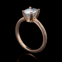 1.40 Ct. Gemstone Ring, 14K Rose Gold 2