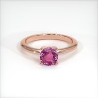 1.56 Ct. Pink Sapphire Ring, 14K Rose Gold 1