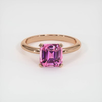 2.04 Ct. Purplish Pink Sapphire Ring, 14K Rose Gold 1