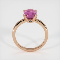 2.04 Ct. Purplish Pink Sapphire Ring, 14K Rose Gold 3