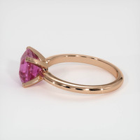 2.04 Ct. Purplish Pink Sapphire Ring, 14K Rose Gold 4