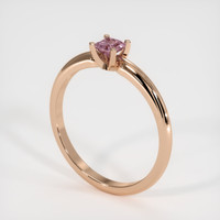 0.25 Ct. Sapphire Ring, 14K Rose Gold 2