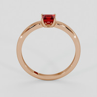 0.45 Ct. Ruby Ring, 14K Rose Gold 3