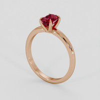 1.03 Ct. Ruby Ring, 14K Rose Gold 2