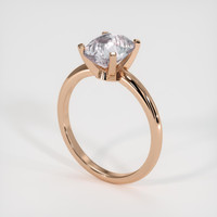 2.06 Ct. Sapphire Ring, 14K Rose Gold 2