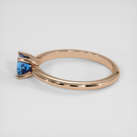 0.49 Ct. Bluish Green Sapphire Ring, 14K Rose Gold 4