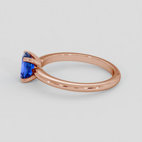 1.08 Ct. Blue Sapphire Ring, 14K Rose Gold 4