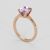 3.50 Ct. Purplish Pink Sapphire Ring, 14K Rose Gold 2