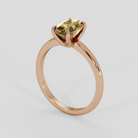 2.08 Ct. Bi Color Sapphire Ring, 14K Rose Gold 2