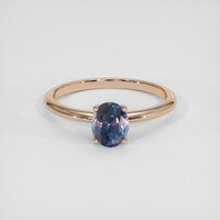 1.29 Ct. Bi Color Sapphire Ring, 14K Rose Gold 1