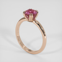 1.40 Ct. Pink Sapphire Ring, 14K Rose Gold 2