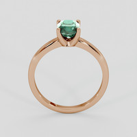 1.37 Ct. Bluish Green Sapphire Ring, 14K Rose Gold 3