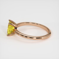 2.07 Ct. Yellow Sapphire Ring, 14K Rose Gold 4