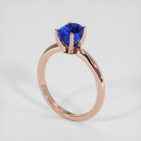 2.90 Ct. Blue Sapphire Ring, 14K Rose Gold 2