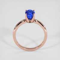 2.90 Ct. Blue Sapphire Ring, 14K Rose Gold 3