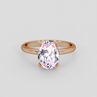 2.60 Ct. Pink Sapphire Ring, 14K Rose Gold 1