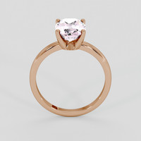 2.60 Ct. Pink Sapphire Ring, 14K Rose Gold 3