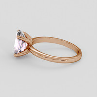 2.60 Ct. Pink Sapphire Ring, 14K Rose Gold 4