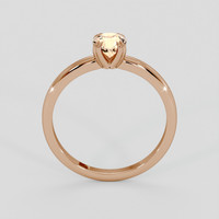 0.59 Ct. Padparadscha Sapphire Ring, 14K Rose Gold 3