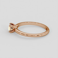 0.59 Ct. Padparadscha Sapphire Ring, 14K Rose Gold 4
