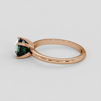2.20 Ct. Bluish Green Sapphire Ring, 14K Rose Gold 4