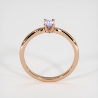 0.23 Ct. Purple Sapphire Ring, 14K Rose Gold 3