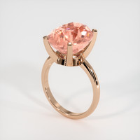 12.01 Ct. Padparadscha Sapphire Ring, 14K Rose Gold 2