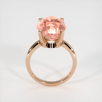12.01 Ct. Padparadscha Sapphire Ring, 14K Rose Gold 3