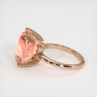 12.01 Ct. Padparadscha Sapphire Ring, 14K Rose Gold 4