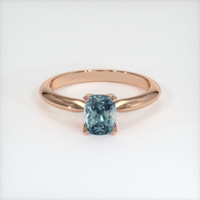 0.92 Ct. Sapphire Ring, 14K Rose Gold 1