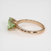 2.21 Ct. Yellowish Green Sapphire Ring, 14K Rose Gold 4