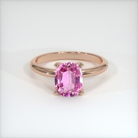 2.33 Ct. Sapphire Ring, 14K Rose Gold 1