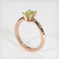 0.98 Ct. Sapphire Ring, 14K Rose Gold 2