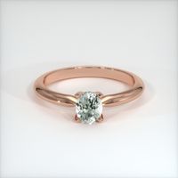 0.67 Ct. Sapphire Ring, 14K Rose Gold 1