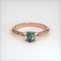 0.70 Ct. Sapphire Ring, 14K Rose Gold 1