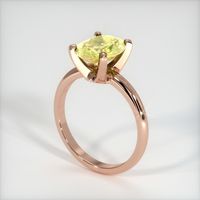 1.80 Ct. Yellow Sapphire Ring, 14K Rose Gold 2