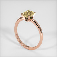 1.98 Ct. Yellow Sapphire Ring, 14K Rose Gold 2