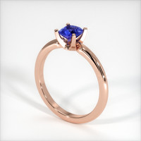 0.62 Ct. Sapphire Ring, 18K Rose Gold 2