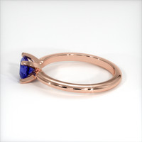0.67 Ct. Blue Sapphire Ring, 18K Rose Gold 4
