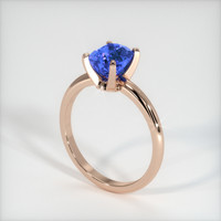 2.32 Ct. Blue Sapphire Ring, 18K Rose Gold 2