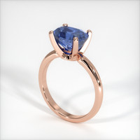 3.00 Ct. Sapphire Ring, 18K Rose Gold 2
