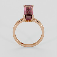 4.45 Ct. Multi Color Tourmaline Ring, 18K Rose Gold 3