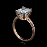 3.18 Ct. Gemstone Ring, 18K Rose Gold 2