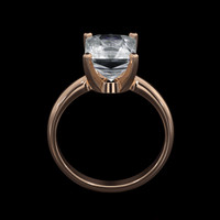 3.18 Ct. Gemstone Ring, 18K Rose Gold 3