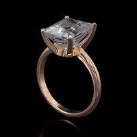 4.74 Ct. Gemstone Ring, 18K Rose Gold 2